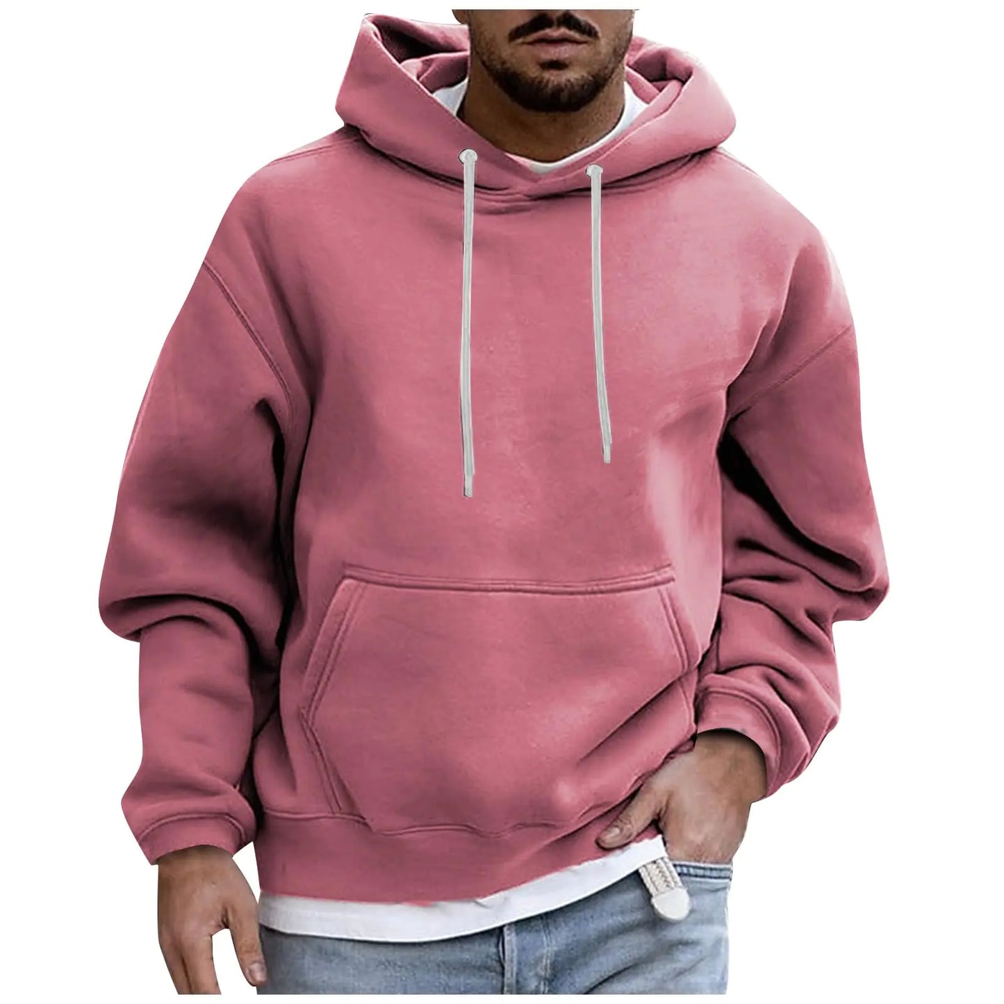 Mens Hoodies Oversized Designs MenS Fashion Hoodies & Sweatshirts Funny Lightweight One Piece Hoodie Casual Graphic Mens Sweatshirts Hoodies Loose Big And Tall Custom Hoodie For Men 2-Pink Xxl