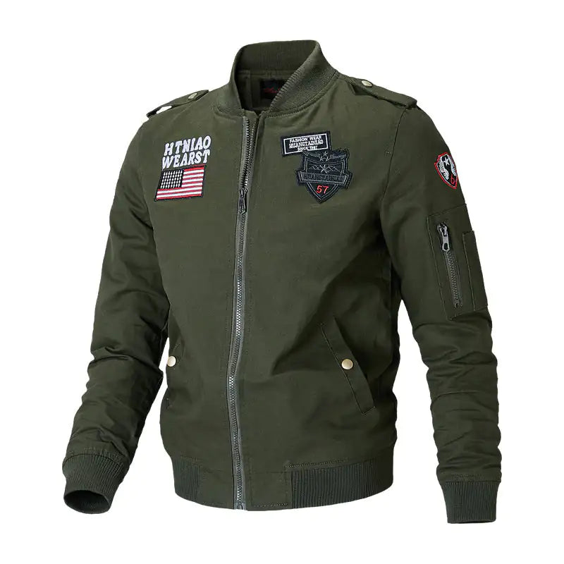 Men's flight jacket baseball uniform