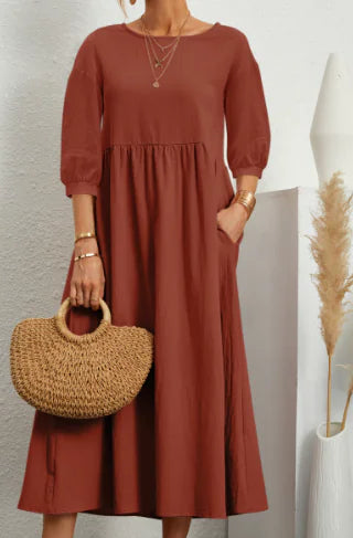 Sleeve Dress Elegant Women