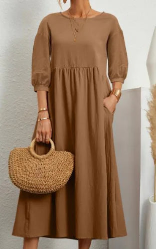 Sleeve Dress Elegant Women