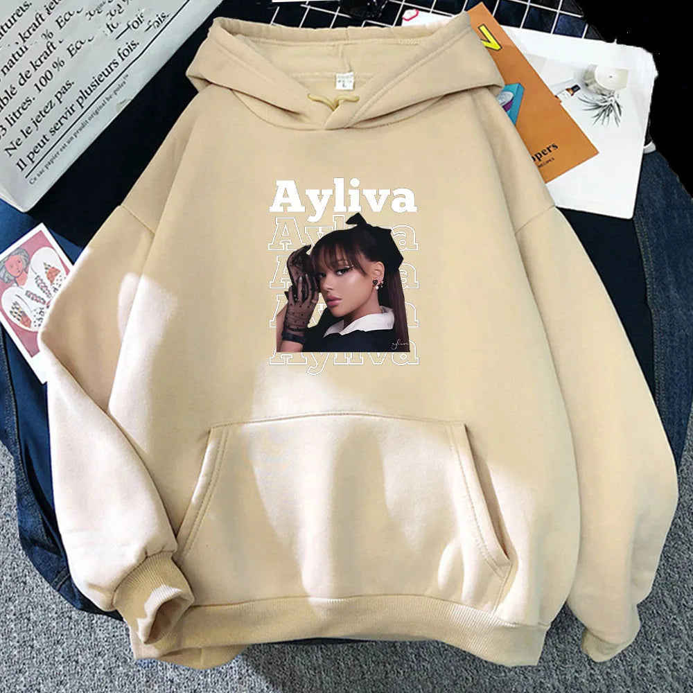 Ayliva Singer Hoodie Sweet Sweatshirt Fleece Graphic Printing Clothing Women/men Aldult Sudaderas Con Capucha Aesthetic Pullover