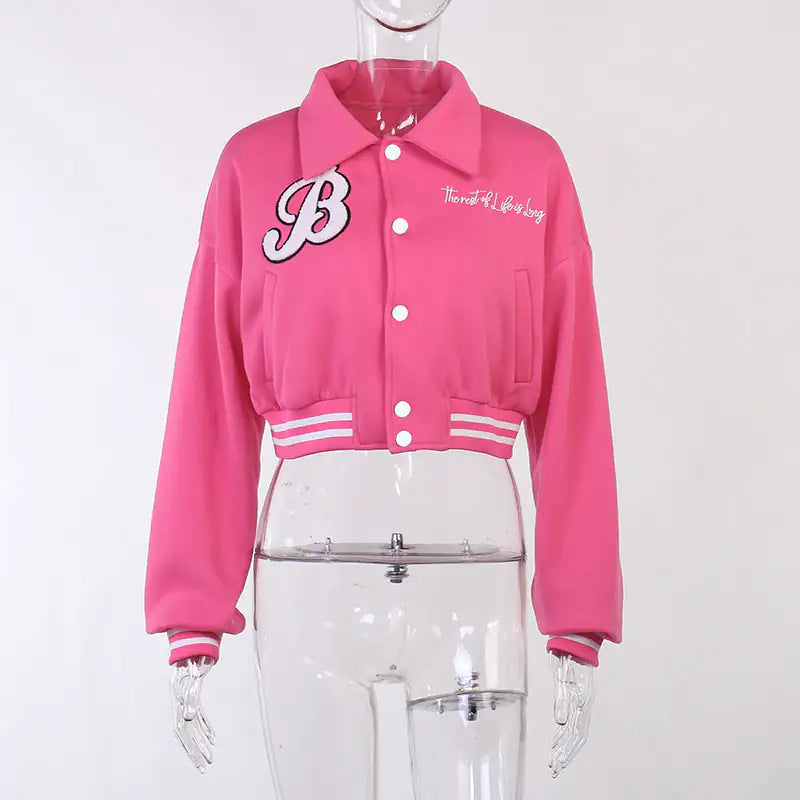 Embroidered Varsity Jacket: "B"