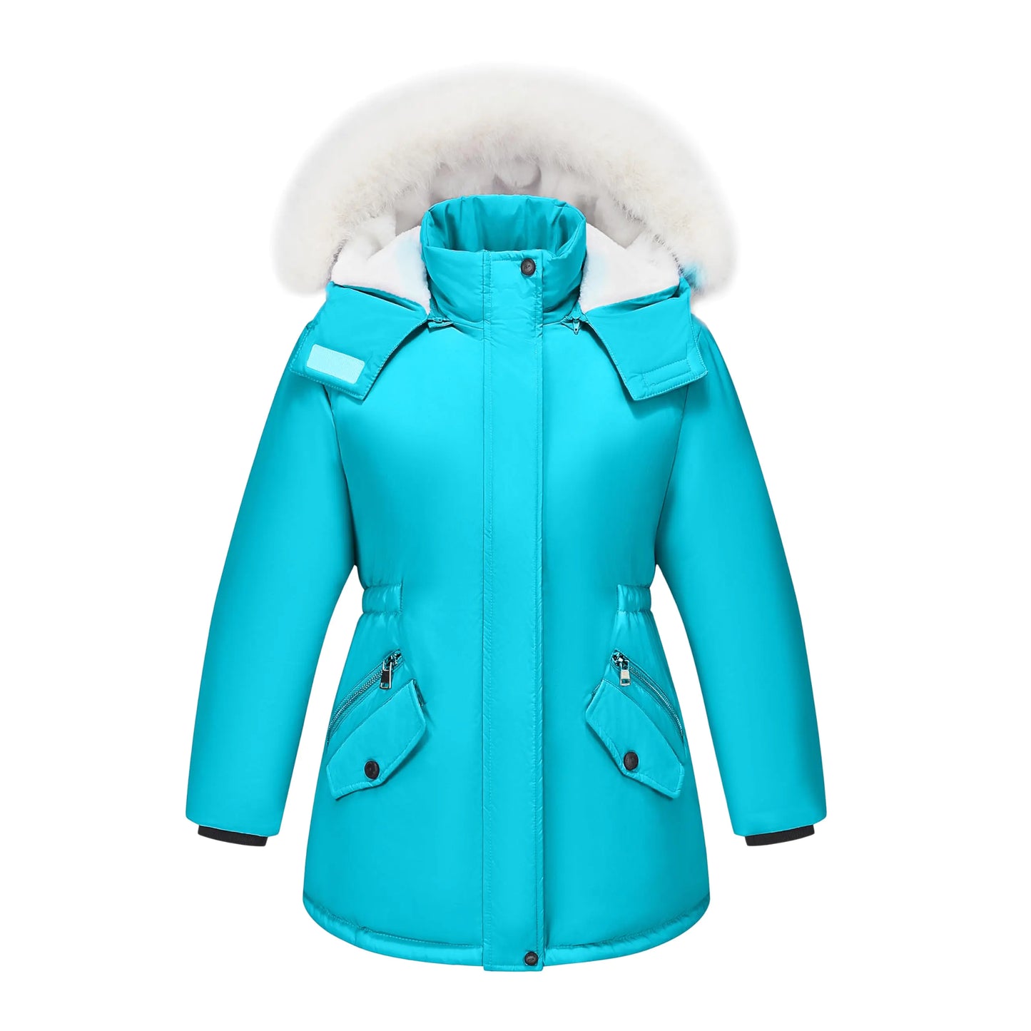 WULFUL Girl’s Winter Parka Coat Long Waterproof Warm Fleece Puffer Jacket