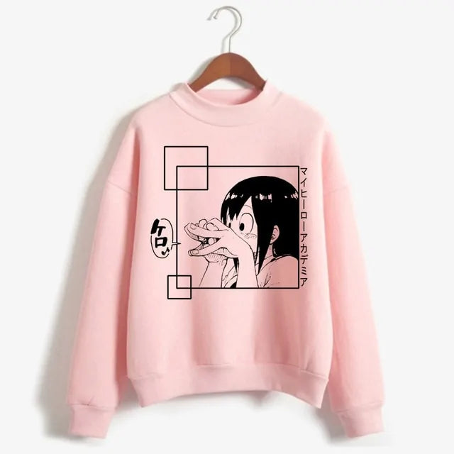 Himiko Toga JK Cosplay Costume Senpai Boku No Hero Academia Pink Hoodies Jacket Costume Tops