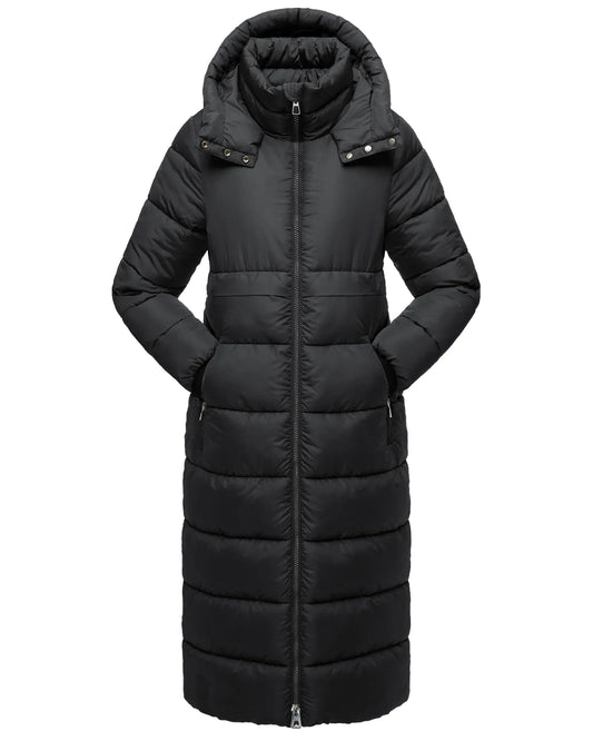 NUTEXROL Womens Winter Maxi Long Parka Coats Puffer Down Quilted Jacket with Hood